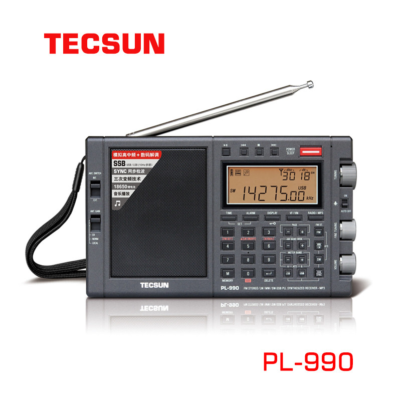 Original Tecsun PL- 990 Full band HF FM AM SW SSB Radio Receiver Music Player Bluetooth Speaker PL99