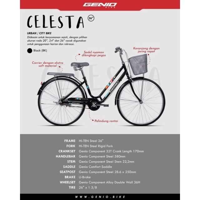 Sepeda Mini 26 Genio Calesta By United Bike