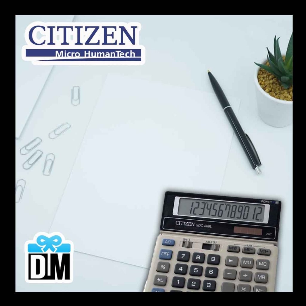 

[READY] Kalkulator Citizen Alat Hitung Kantoran Ukuran Sedang Calculator Calc Sempoa Elektronik SDC