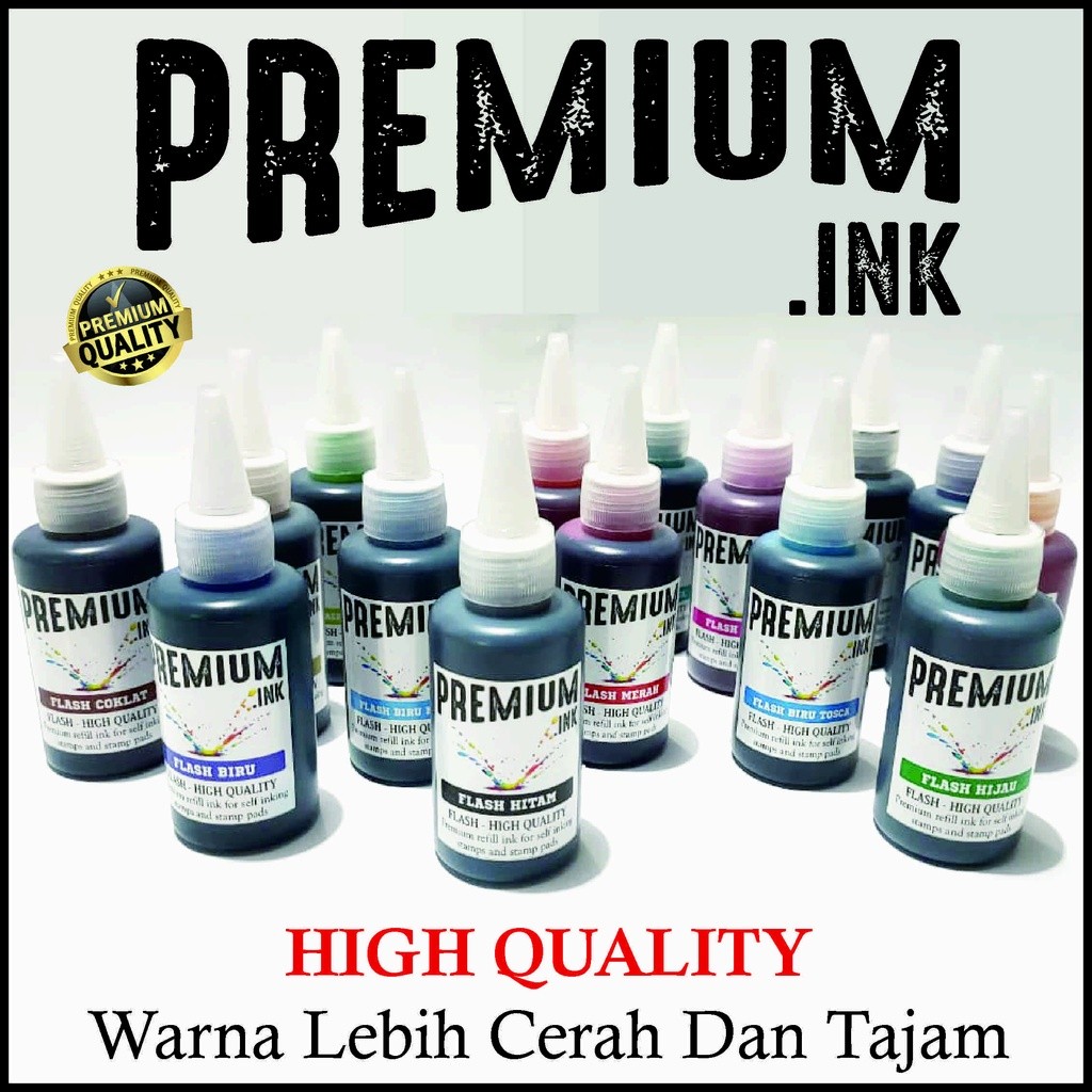 

[READY] Tinta Stempel Flash Otomatis 15 Varian Warna KUALITAS PREMIUM - Flash Ink PREMIUM - Tinta