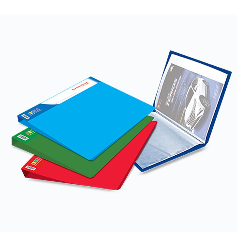 

[READY] Jenia Clear Holder Folio isi 60 Pocket / Map Dokumen Ukuran F4