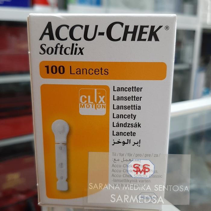 Lancet Accu-Chek 100' / Jarum Accu-Chek / Softclix Lancet 100