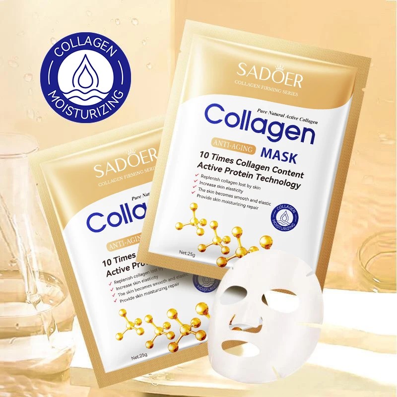 Anti-aging Collagen Face Mask Moisturizing Firming Hydrating Brightening Skincare Face Sheet Korean 