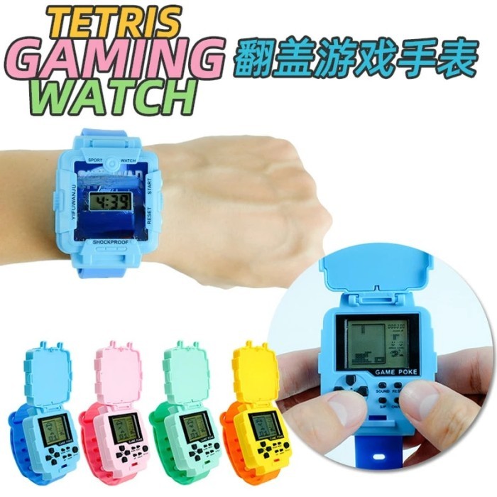 Puzzle Children Watch Cartoon Handheld Game Console Classic Toy Watch