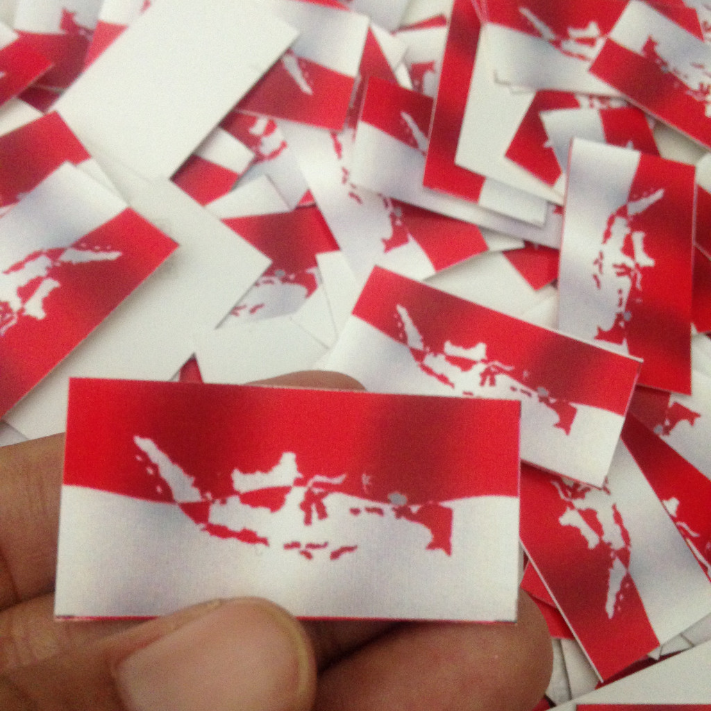 

ISI 10 Stiker bendera 4x2cm Stiker Merah Putih stiker Indonesia label Indonesia sticker bendera
