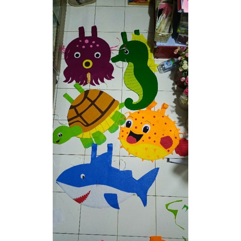Kostum Hewan Laut Dari Kain Flanel