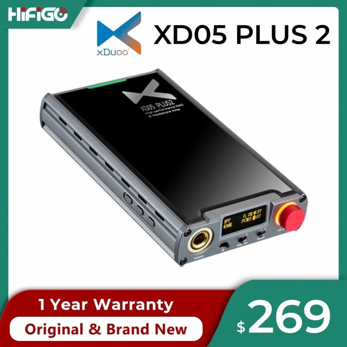 XDUOO XD05 PLUS 2 Portable DAC Headphone Amplifier AK4493SEQ