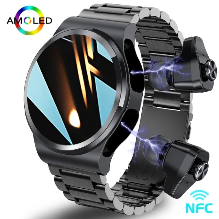 2023 Smart Watch For Men Women TWS Wireless Stereo Earphone Bluetooth