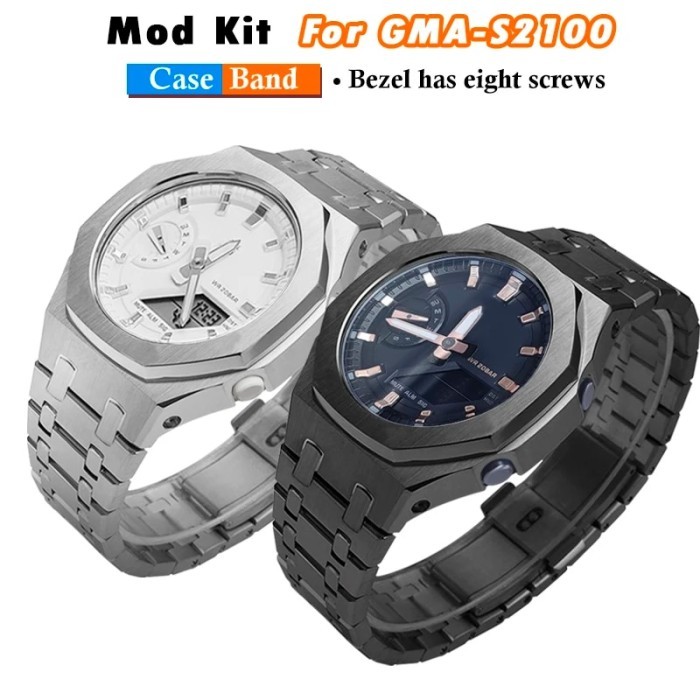 316L GMA-S2100 Mod Kit For ak Watch Metal Case Bezel And