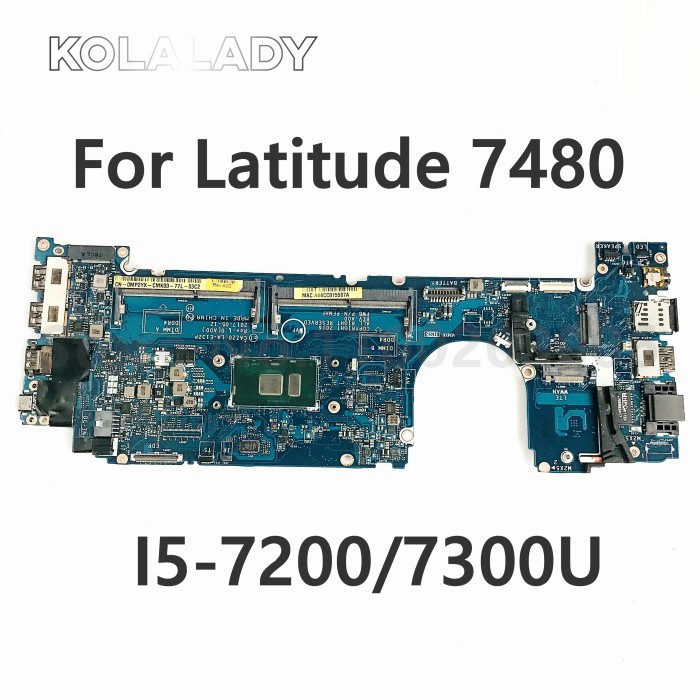 For DELL Latitude 14 7480 E7480 Laptop Motherboard With I5-7200/7300U