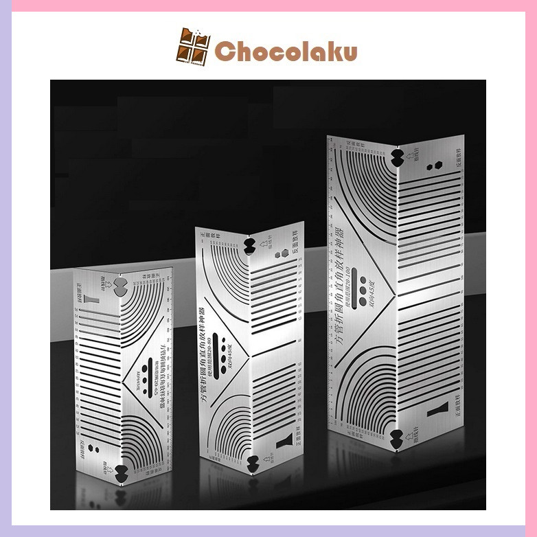 

PS001 Penggaris Cetakan Garis Lingkar Pemotongan Sudut Siku 90 Derajat Presisi Akurat Stainless
