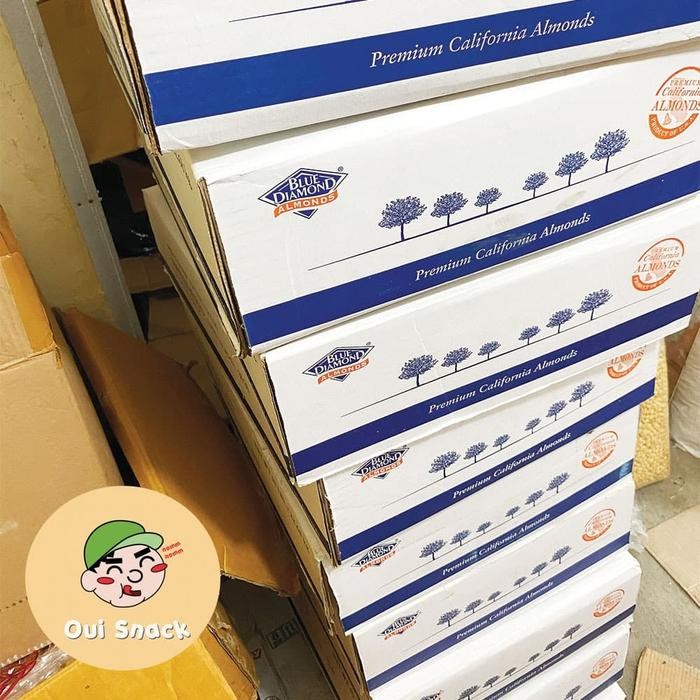 

1Kg Kacang Almond Panggang Kupas Blue Diamond / Roasted almond Premium Terlaris