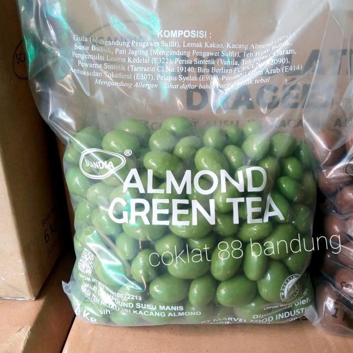 

COKELAT SCANDIA GREEN TEA ALMOND - 1000 GR - COKLAT Terlaris