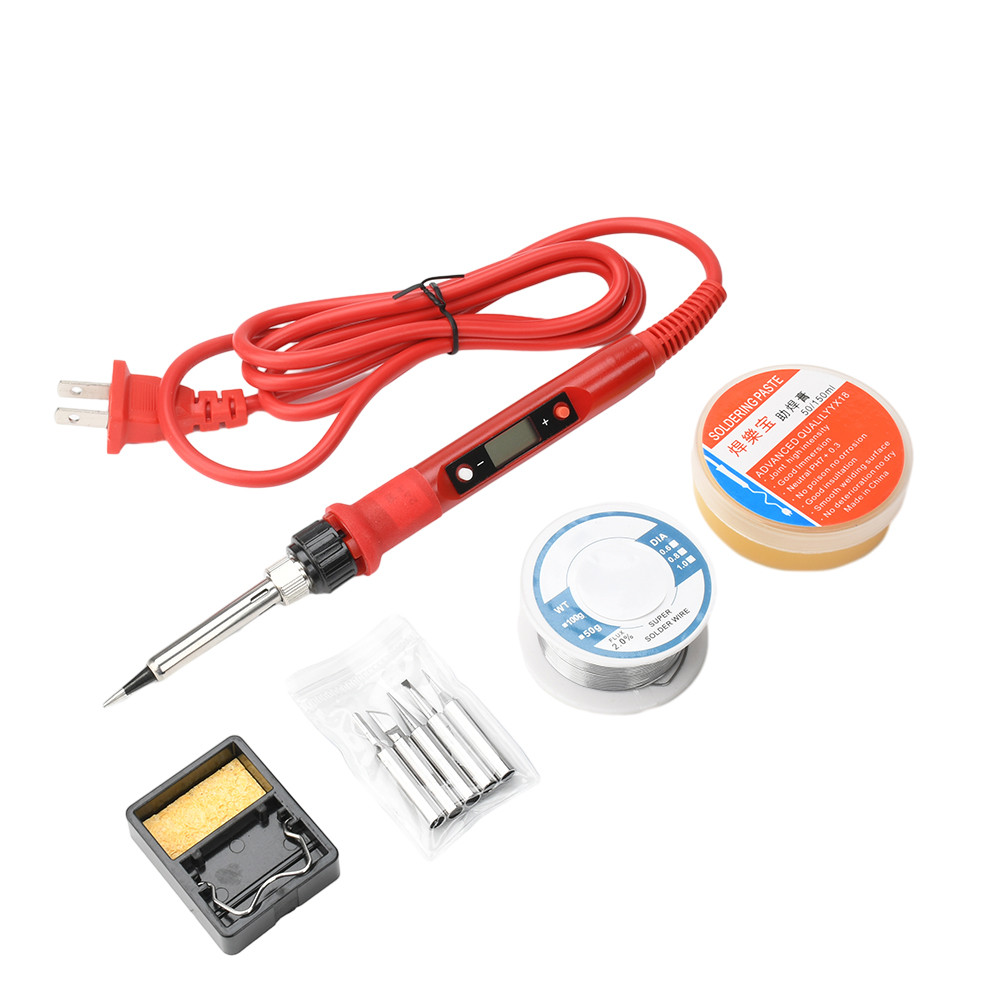 Jcd Soldering Iron Kit Digital Display Soldering Iron Set Adjustable Temperature Soldering Iron