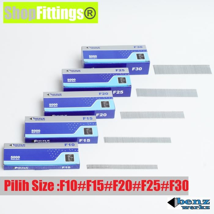 

Obrali- Refill F30 isi Mesin Paku Tembak Angin Lurus F10 F15 F20 F25 1 - 3 cm