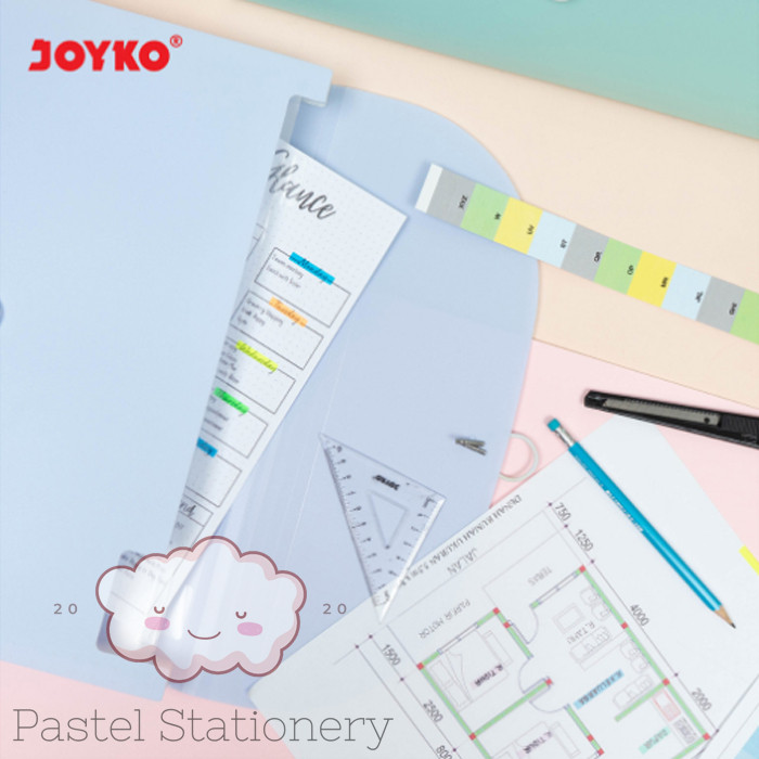 

[READY] Map Ekspanding Harmonika Joyko EF-8F4 - Expanding File Pastel Color 7 Pocket