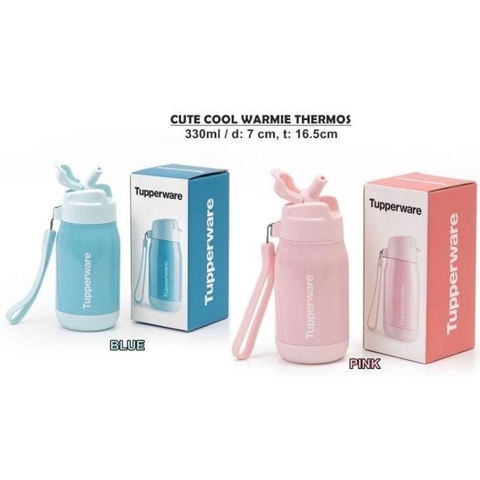 Terlaris Tupperware Cute Cool Warmie Termos / Botol Minum 1Pcs