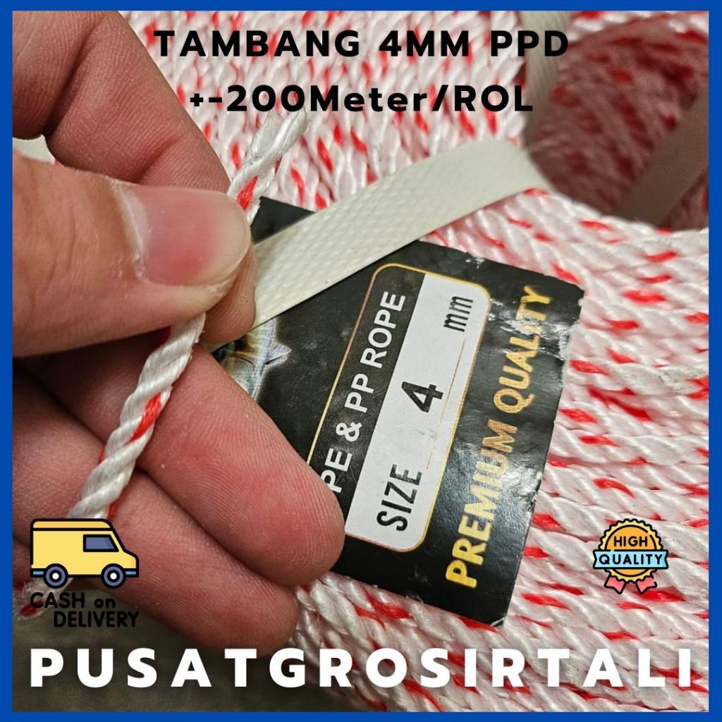 

JH8 TAMBANG 4MM PPD / TALI TAMBANG PPD 4MM