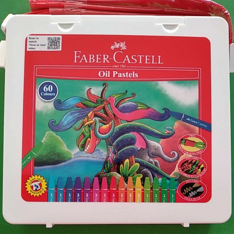 

[READY] PROMO!!! Crayon Warna Oil Pastels Faber Castell 60 Colours