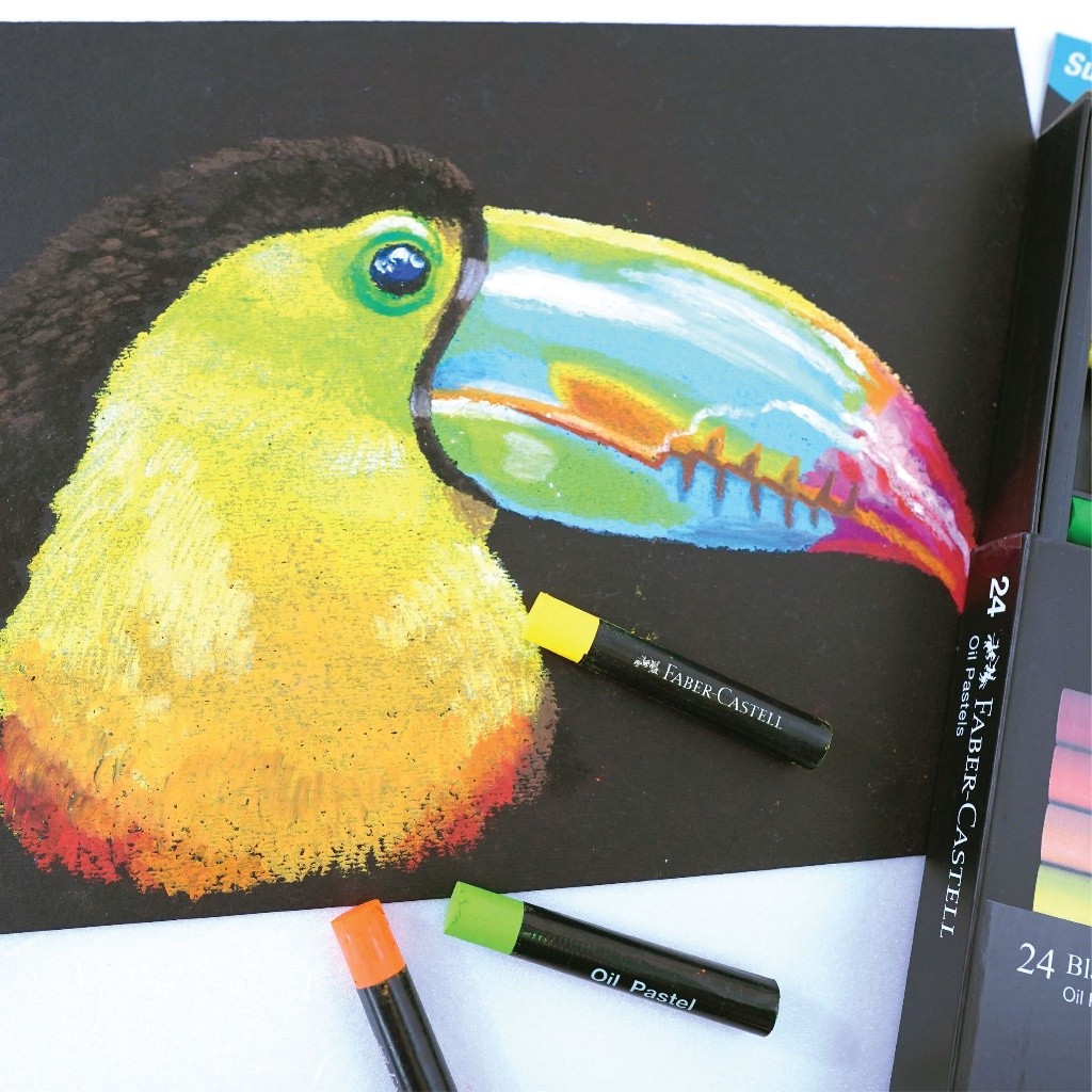 

[READY] Faber-Castell Black Edition Oil Pastel Series 24 Warna #220024 Crayon Faber Castell Black