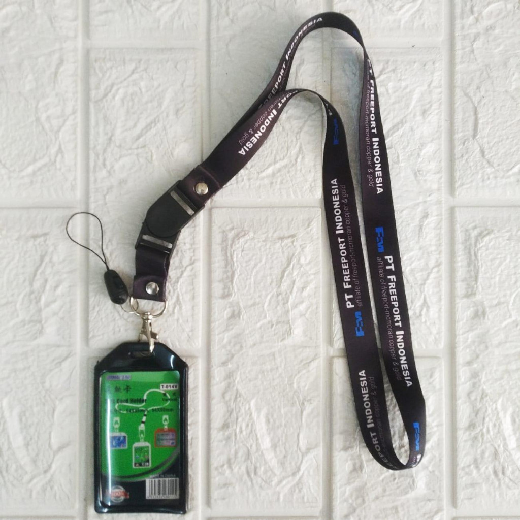 

JH8 Lanyard Tali Gantungan ID Card PT FREEPORT Free Strap Gantungan HP/Flashdisk