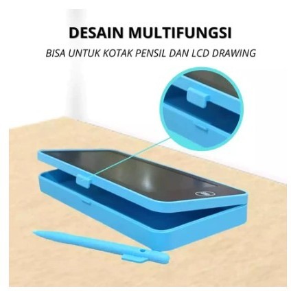 

JH8 Drawing Box Kotak Pensil Dan Papan Coret Kreatif Anak Dengan Digital Pad Edukasi