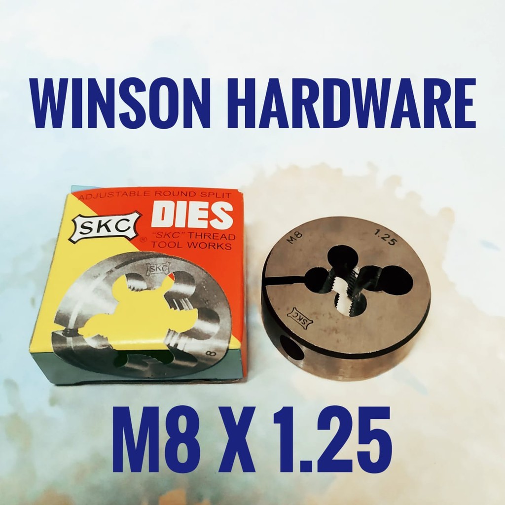 Senai SKC M8x1.25 Snai Snay Sney Snei Dies Drat Baut M 8 x 1.25