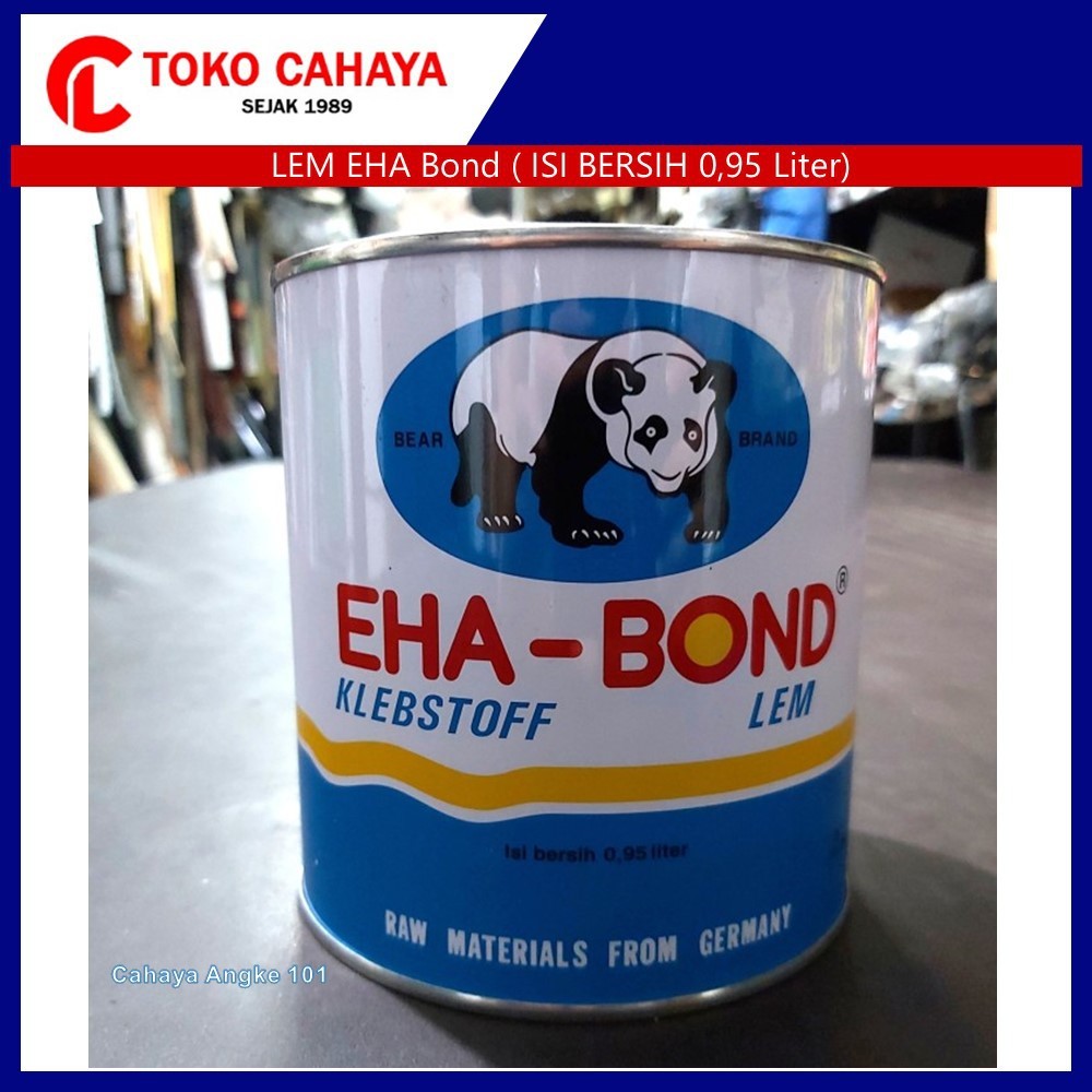 

JH8 Lem Kuning Eha Bond 1kg Utk Kulit Busa Karet HPL Vinyl