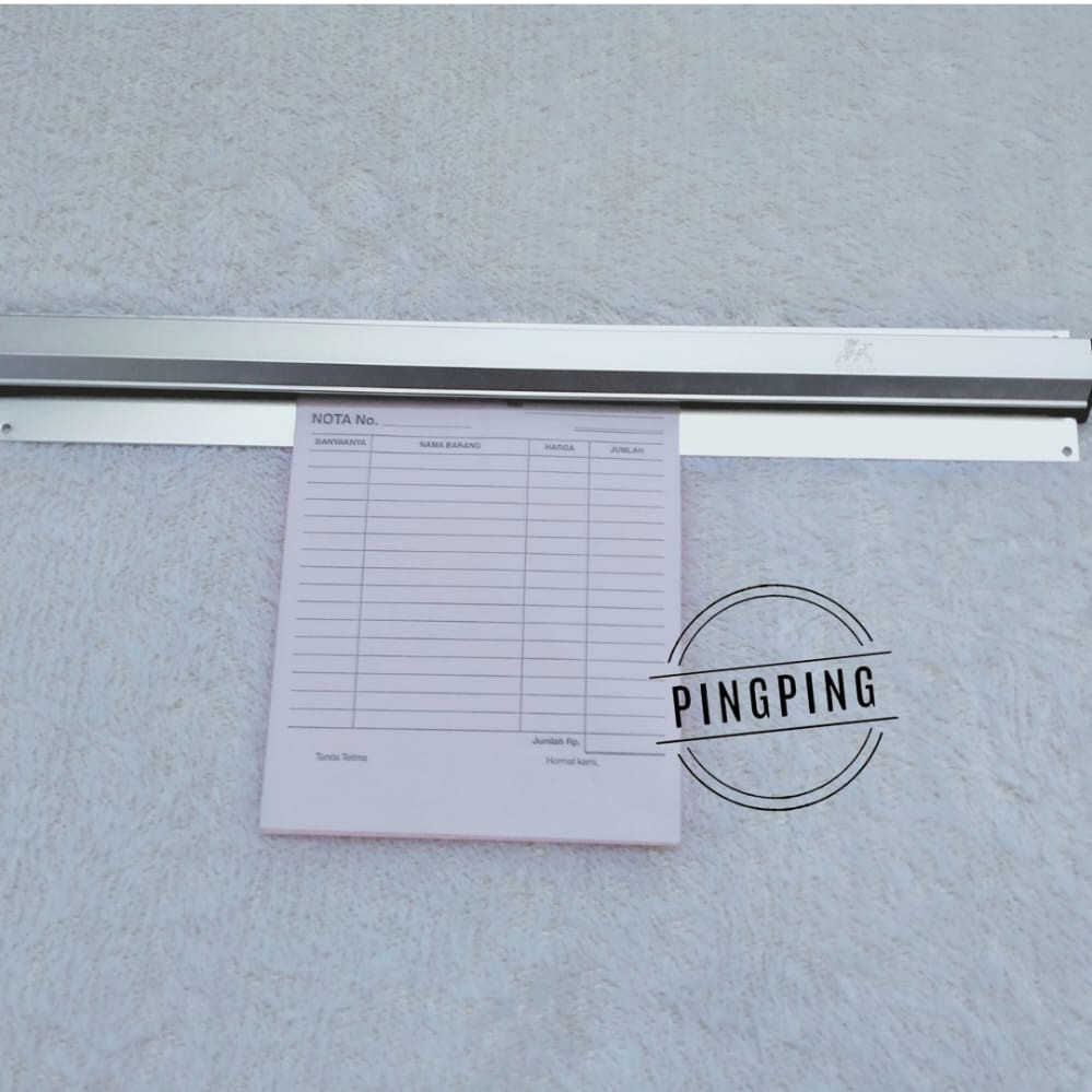 

JH8 Bill Holder/ Receipt Holder/ Capitan Nota Stainless 45x6 cm/60*6cm/90*6cm/Penjepit Kertas Bon