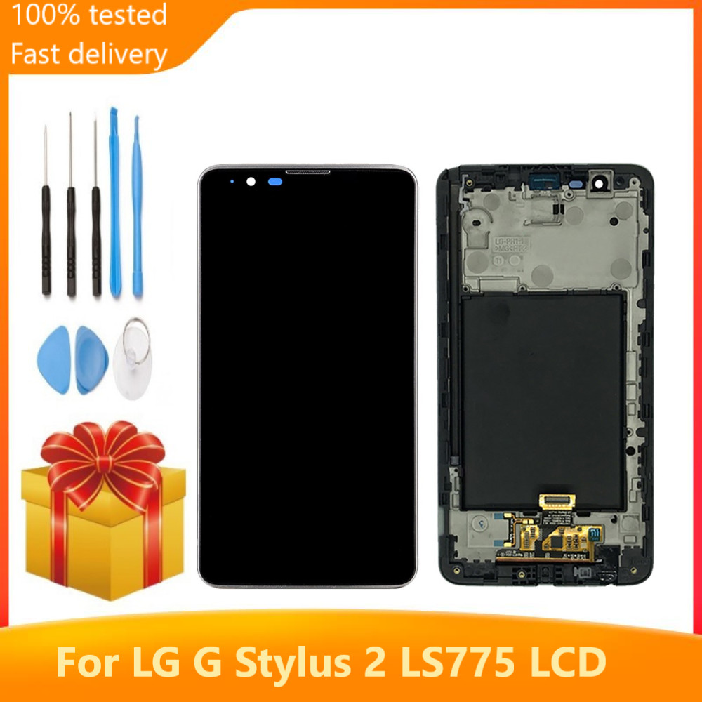 Origina For LG G Stylus 2 LS775 K520 K520DY K540 Black LCD Display Touch Screen Sensor Digitizer Ass