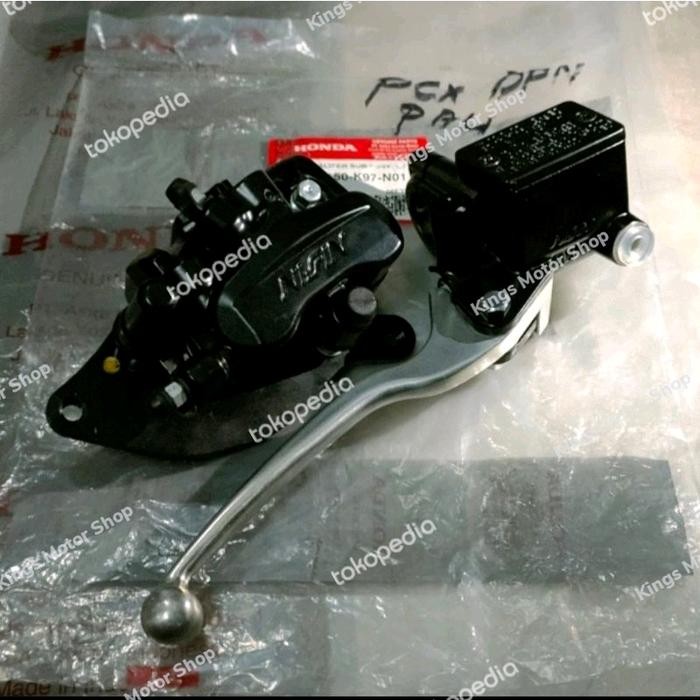 MASTER REM DEPAN PLUS KALIPER DEPAN KEPALA BABI HONDA PCX ORI NISSIN