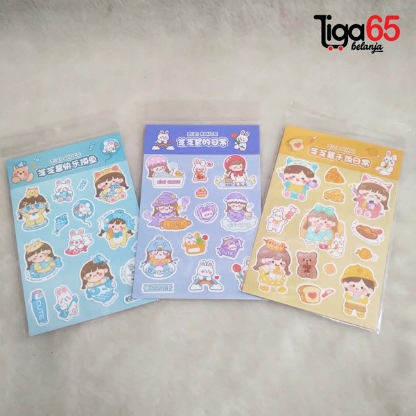 

Sticker Deco #40638 Vinyl Cute Cartoon Sticker Planner Journal Diary Scrapbook Stiker Pita Album / Kerajaan Alat Tulis