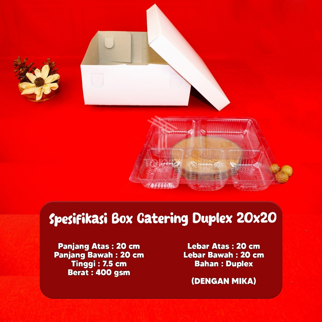 DUS BOX NASI DUPLEX - DUS BOX CATERING - DUS BOX ACARA UK 20 X 20