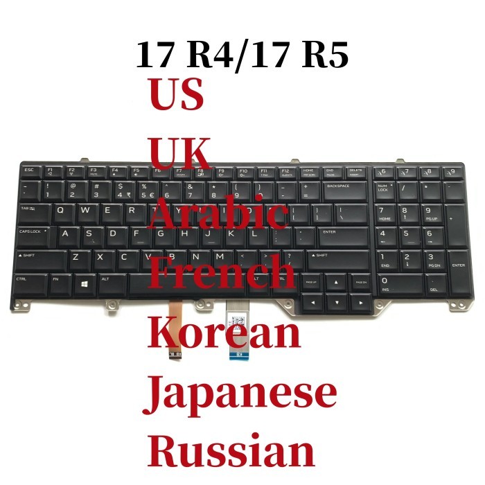 100%NEW original For Dell Alienware 17 R4 17 R5 Laptop Keyboard with
