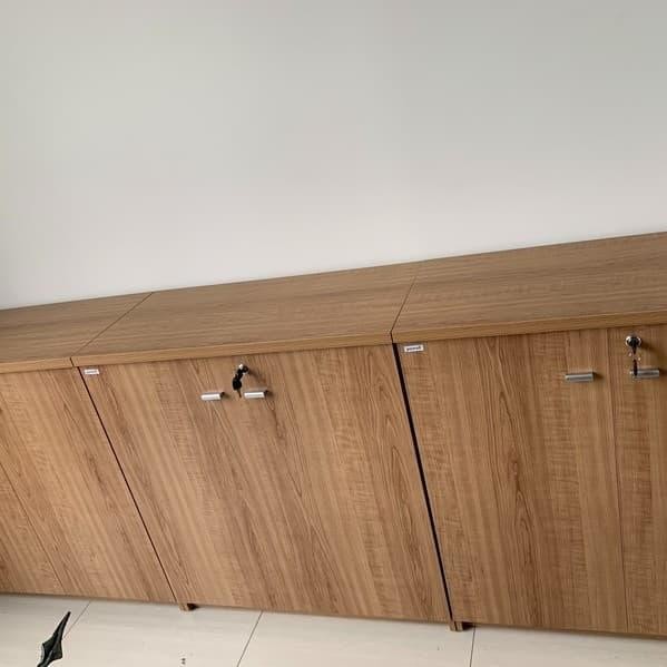 Lemari Arsip Pendek Kayu Powell Modera 2 Ruang Termurah