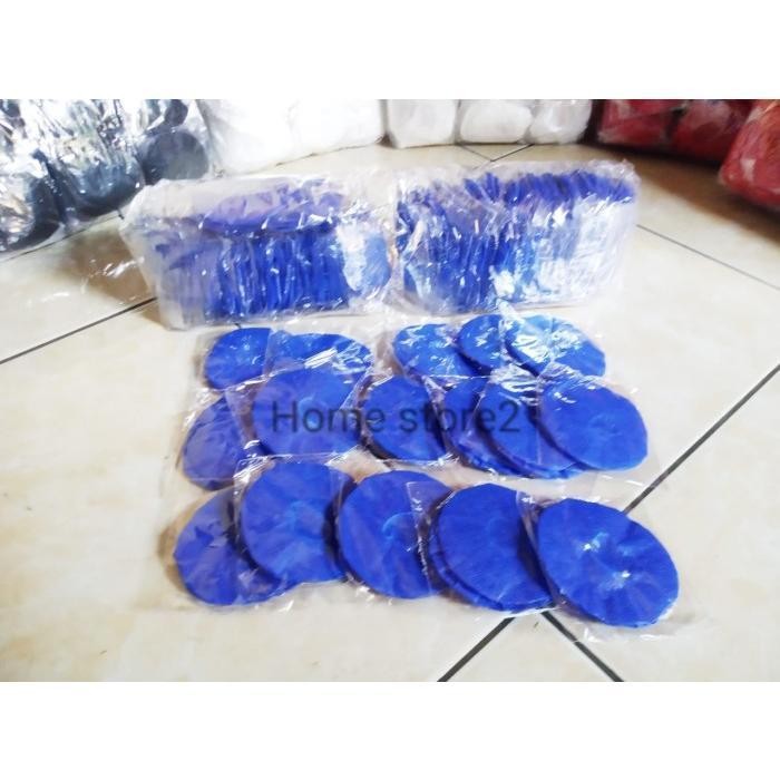 bungkus mic 50pc / Aksesoris microphone /sarung mic karaoke / tisu - Putih