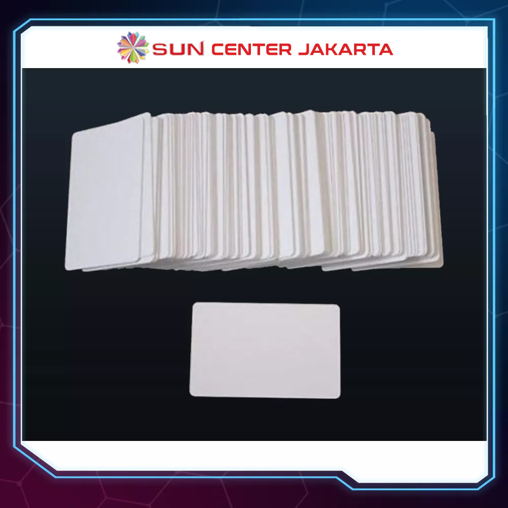 

Inkjet PVC ID A 0,76 White uk 8.6 x 5.4 cm isi 230 ( Kertas PVC ID Inkjet Printable untuk Tray Id