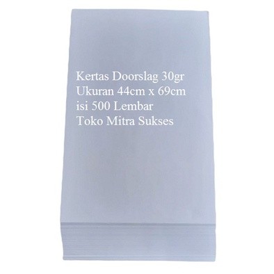 

Kertas Doorslag Putih 30gr 44cm x 69cm isi Lembar