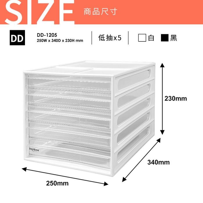 

Promo Dd-1205 Livinbox Desk File Organizer / Rak Kertas 5 Laci Tbk