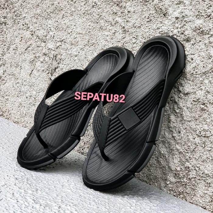 SANDAL JEPIT KARET PRIA ANTI SLIP SENDAL FLIP FLOP HITAM