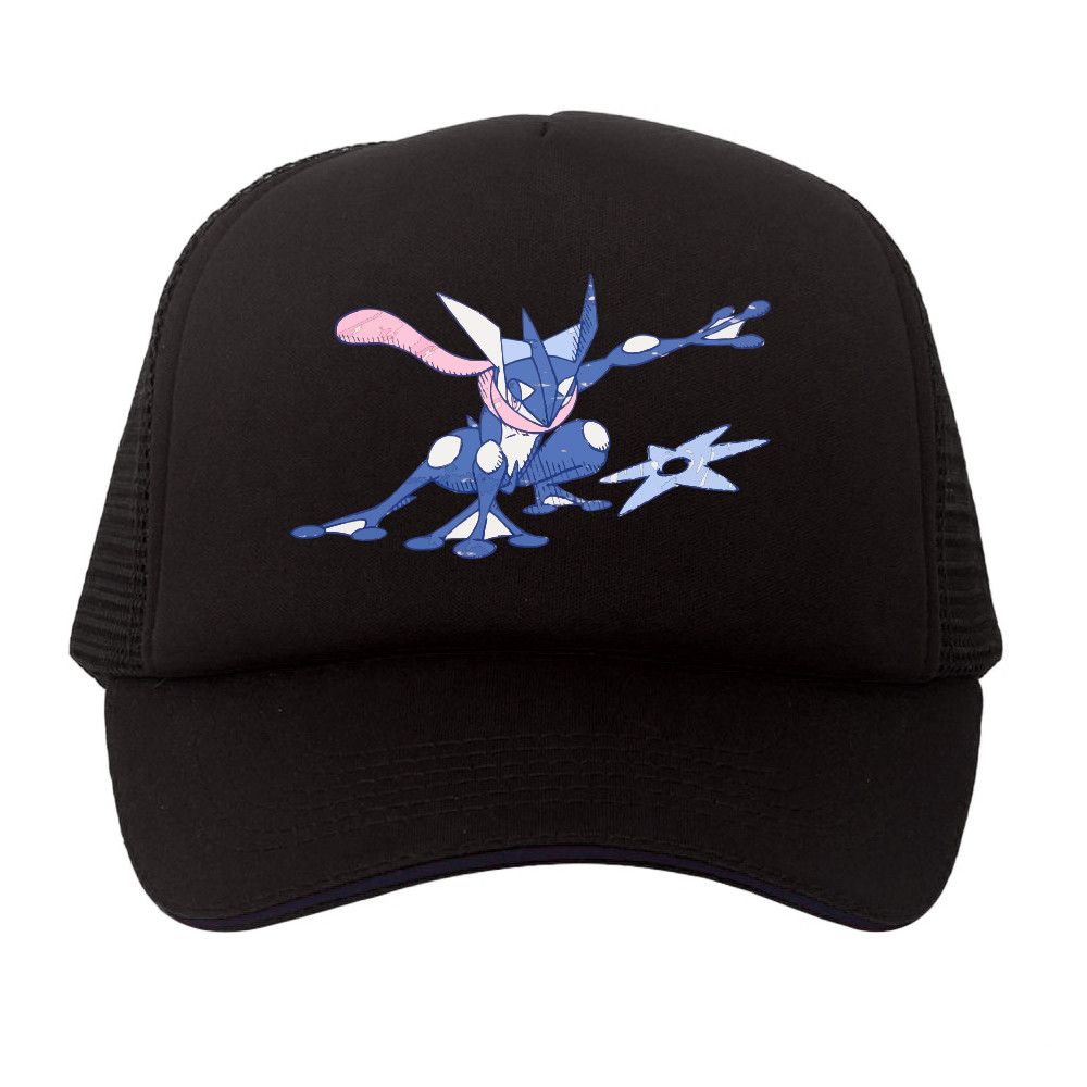Topi Trucker Anime Pokemon Greninja Pokeball element UT