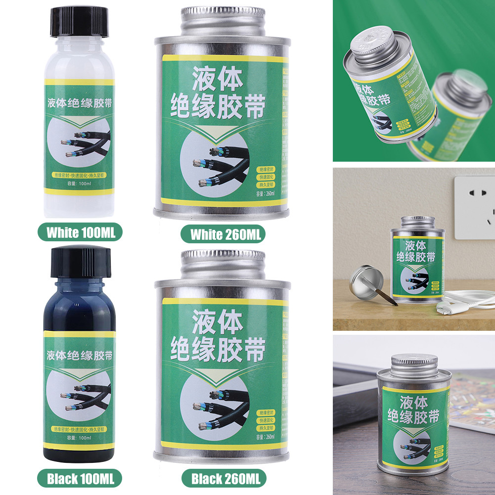 100/260 ML Insulating Tape Waterproof Liquid Insulation Paste Sealant High-Temperature Resistant Ins