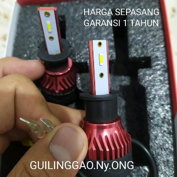 PREMIUM LED GT LIGHT SUPER BRIGHT SOKET H3. SUPER TERANG DAN BERGARANSI. #LEDGTLIGHT