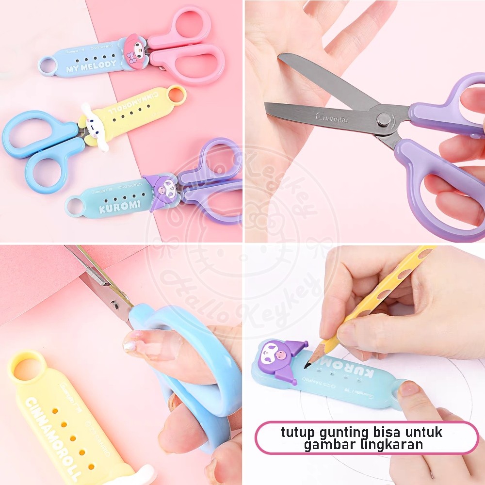 

gunting tutup melody kuromi cinnamoroll sanrio license