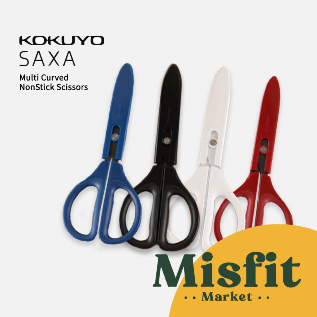 

Kokuyo SAXA Multi-Curved Non-Stick Scissors Gunting