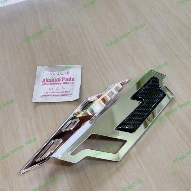 GARNISH HIASAN COVER FILTER CHROME CARBON PCX160 ADV160 VARIO160