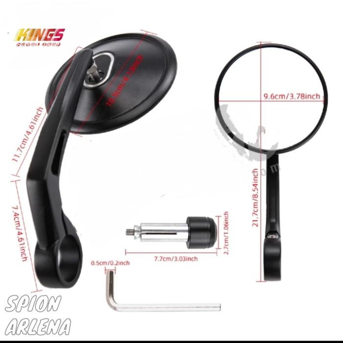 SPION CLASSIC RETRO ARLENA FULL ALUMUNIUM ROYAL ENFIELD UNIVERSAL
