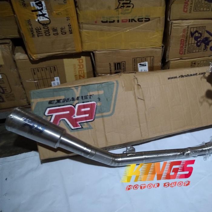 KNALPOT R9 M2 TITANIUM FULL SYSTEM KAWASASKI ZX250RR NINJA ZX250 BERKUALITAS