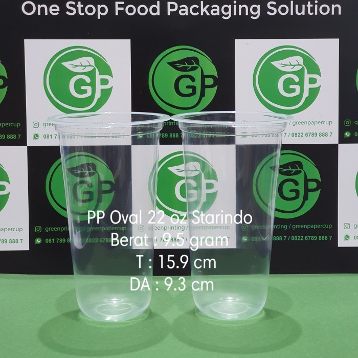 [Expert] PP oval 22 oz Starindo Berat 9.5 gram