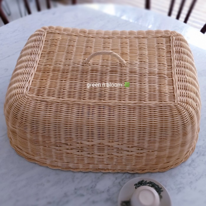 [Expert] tudung saji rotan besar tutup saji persegi jumbo